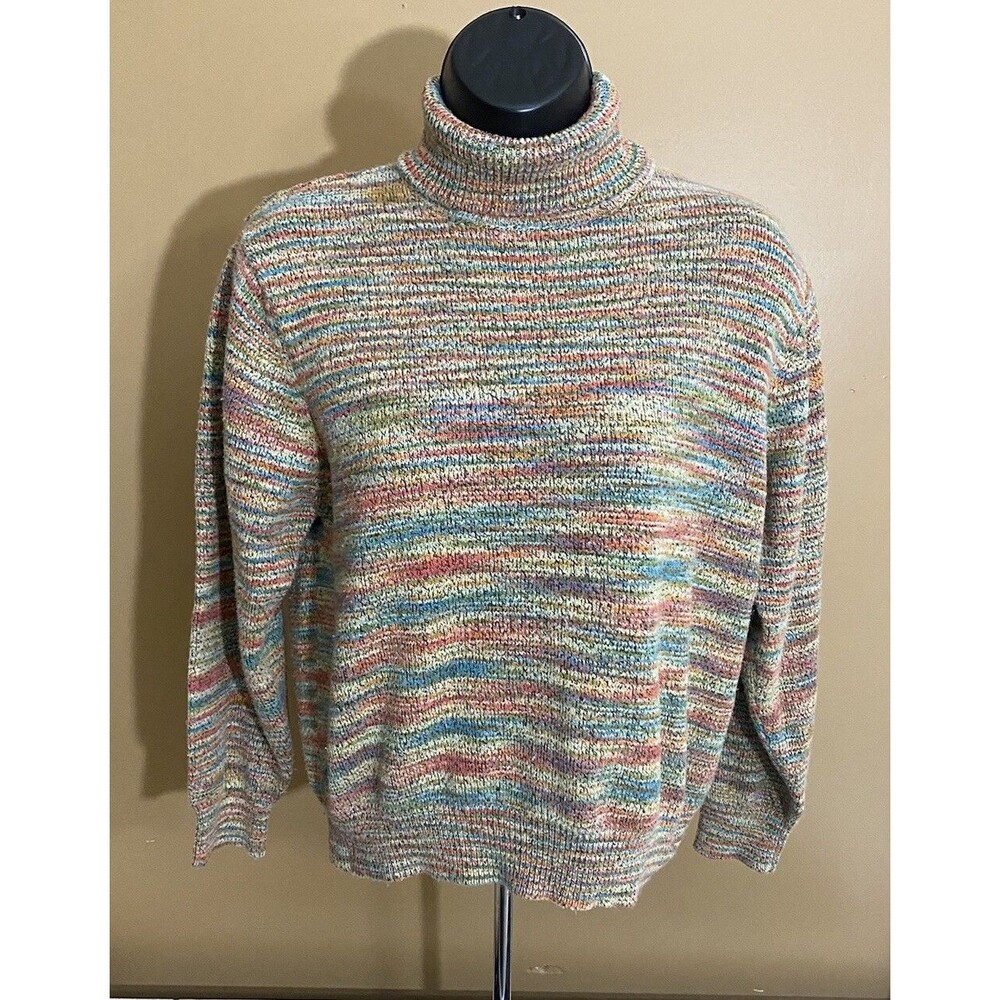 Rafaella Multicolor women’s Turtleneck sweater Size Small Petite